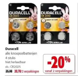 Colruyt Duracell CR2025 aanbieding
