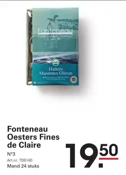 Sligro-M Fonteneau Oesters Fines de Claire aanbieding