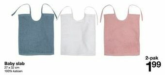 Zeeman Baby slab aanbieding