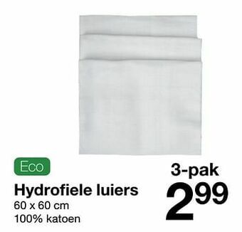 Zeeman Hydrofiele luiers aanbieding