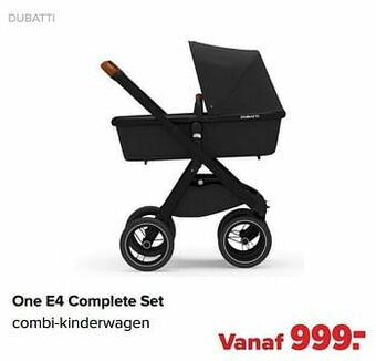 Baby-Dump One e4 complete set combi-kinderwagen aanbieding