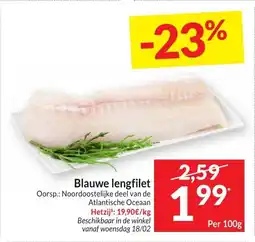 Intermarché Blauwe Lengfilet aanbieding