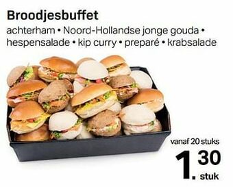 Buurtslagers Broodjesbuffet aanbieding