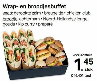 Buurtslagers Wrap- en broodjesbuffet aanbieding