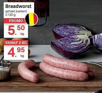 Buurtslagers Braadworst aanbieding