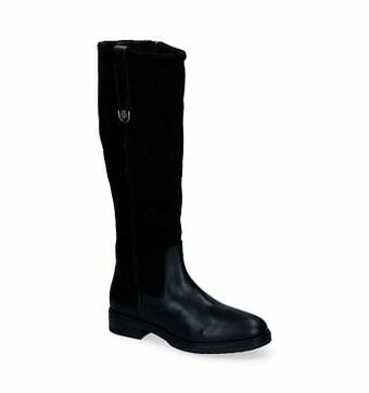 Tommy Hilfiger Hardware Zwarte Knielaarzen