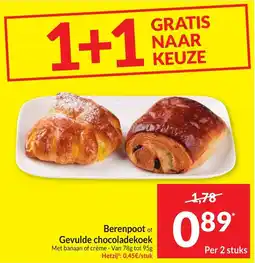Intermarché Berenpoot of Gevulde chocoladekoek aanbieding