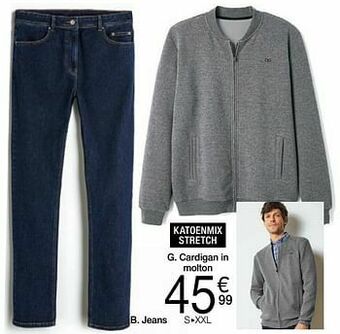 Damart Cardigan in molton aanbieding