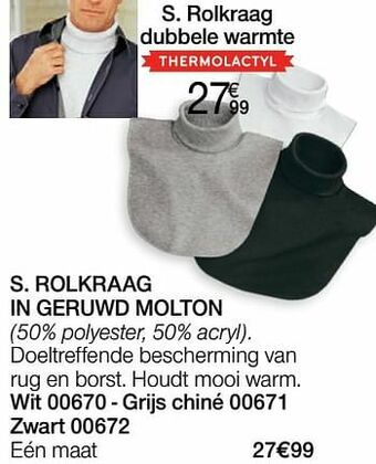 Rolkraag dubbele warmte