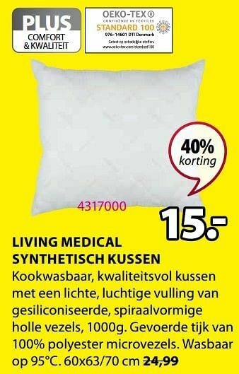 Jysk Living medical synthetisch kussen aanbieding