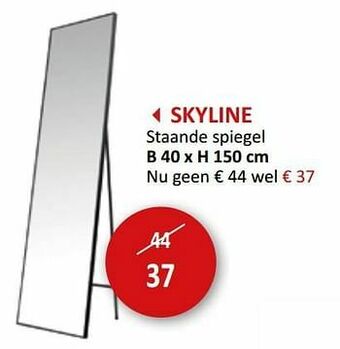 Weba Skyline staande spiegel aanbieding
