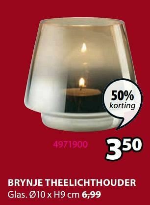 Jysk Brynje theelichthouder aanbieding