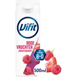 Albert Heijn Vifit Drinkyoghurt rode vruchten aanbieding