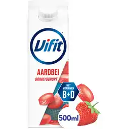 Albert Heijn Vifit Drinkyoghurt aardbei aanbieding