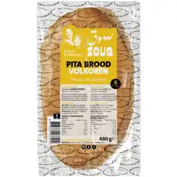 Albert Heijn Souq Pita brood volkoren aanbieding