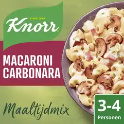 Albert Heijn Knorr Maaltijdmix macaroni carbonara aanbieding