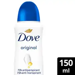 Albert Heijn Dove Original deodorant spray aanbieding