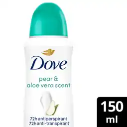 Albert Heijn Dove Pear & aloe vera deodorant spray aanbieding