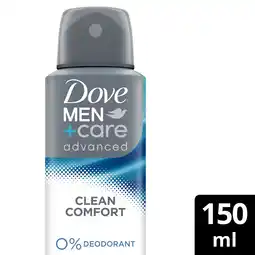 Albert Heijn Dove Men+care extra fresh 0% deodorant spray aanbieding