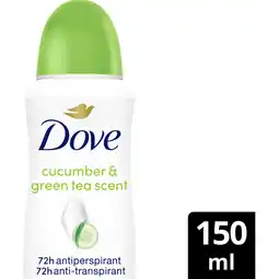 Albert Heijn Dove Go fresh cucumber anti-transpirant spray aanbieding