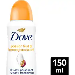 Albert Heijn Dove Passievrucht citroengras deodorant spray aanbieding