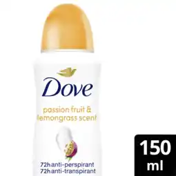 Albert Heijn Dove Passievrucht citroengras deodorant spray aanbieding