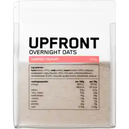 Albert Heijn Upfront Overnight oats aardbei yoghurt aanbieding