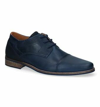 Torfs Bullboxer Blauwe Geklede Veterschoenen aanbieding