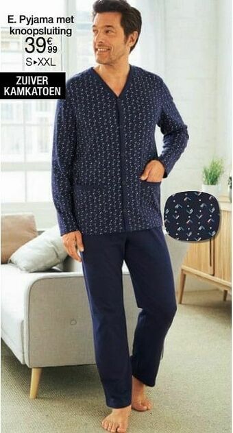 Damart Pyjama met knoopsluiting aanbieding