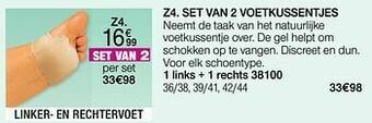 Damart Set van 2 voetkussentjes aanbieding