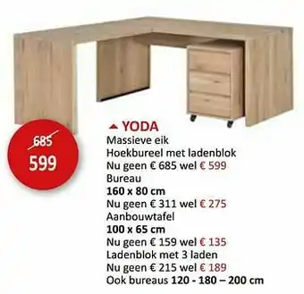 Weba Yoda massieve eik aanbieding