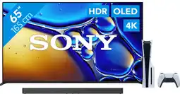 Coolblue Sony 65 Bravia 8 II 4K QD-OLED + Sony Bravia Theatre Bar 8 Zwart + PlayStation 5 aanbieding