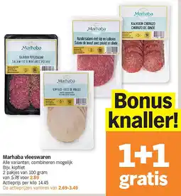 Albert Heijn Marhaba vleeswaren aanbieding