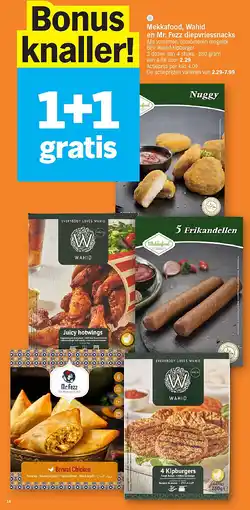 Albert Heijn Mekkafood, Wahid en Mr. Fezz diepvriessnacks aanbieding