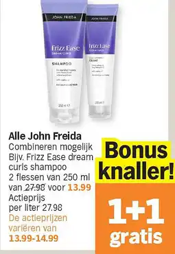 Albert Heijn Alle John Freida aanbieding