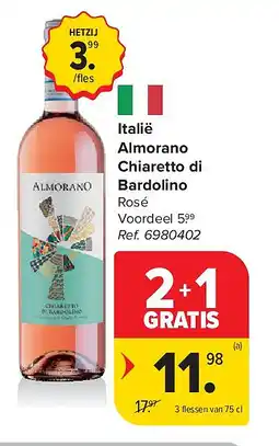 Carrefour Italië Almorano Chiaretto di Bardolino aanbieding