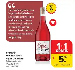 Carrefour Frankrijk Vin de France Oyez Oh Yeah! aanbieding