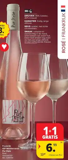 Carrefour Frankrijk IGP Méditerranée Pur Style aanbieding