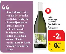 Carrefour Italië Alto Adige Dolomiti Raetia Bianco aanbieding