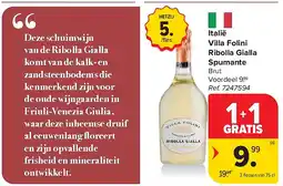 Carrefour Italië Villa Folini Ribolla Gialla Spumante aanbieding