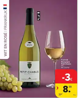 Carrefour Frankrijk Bourgogne Petit Chablis aanbieding