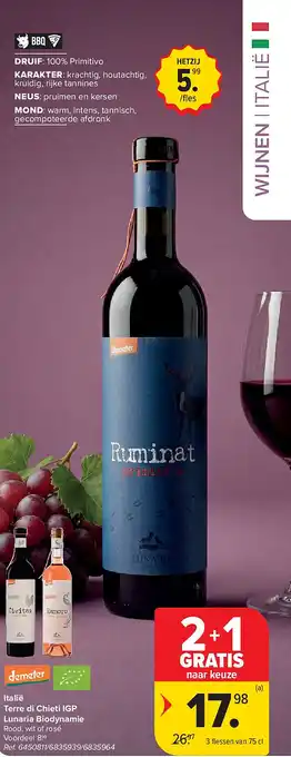 Italië Terre di Chieti IGP Lunaria Biodynamie