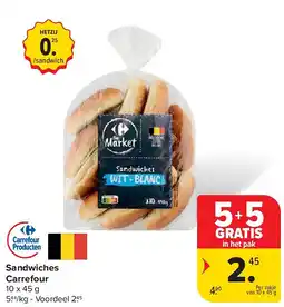 Carrefour Sandwiches Carrefour aanbieding