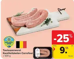 Carrefour Toulouserworst Kwaliteitsketen Carrefour aanbieding