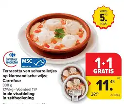 Carrefour Terracotta van scharrolletjes op Normandische wijze Carrefour aanbieding