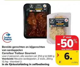 Carrefour Bereide gerechten en bijgerechten van aardappelen Carrefour Traiteur Gourmet aanbieding