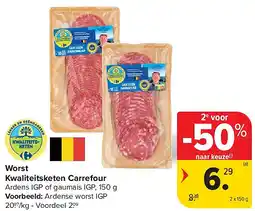 Carrefour Worst Kwaliteitsketen Carrefour aanbieding