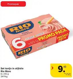 Carrefour Set tonijn in olijfolie Rio Mare aanbieding