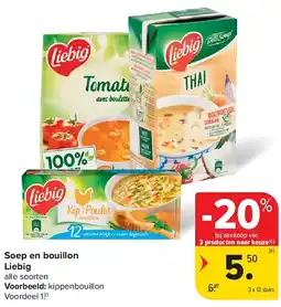 Carrefour Soep en bouillon Liebig aanbieding