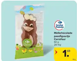 Carrefour Melkchocolade paasfi guurtje Carrefour aanbieding